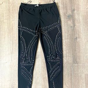 Beaded leggings
